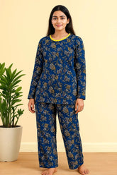 BLUE FLORAL - FULL SLEEVES