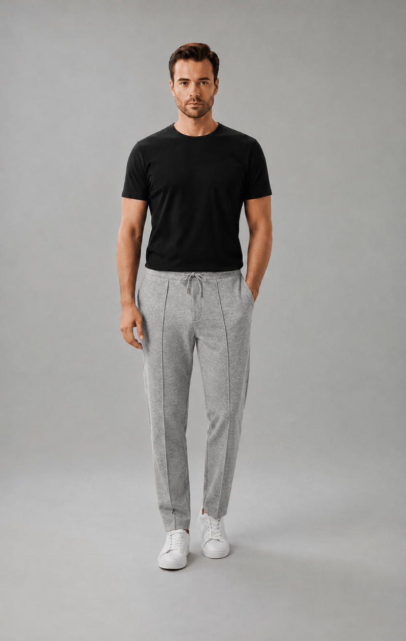 Premium Linen Trousers – Gray