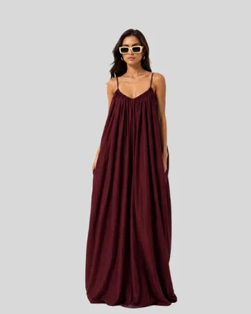 Back Flow Maxi - Maroon