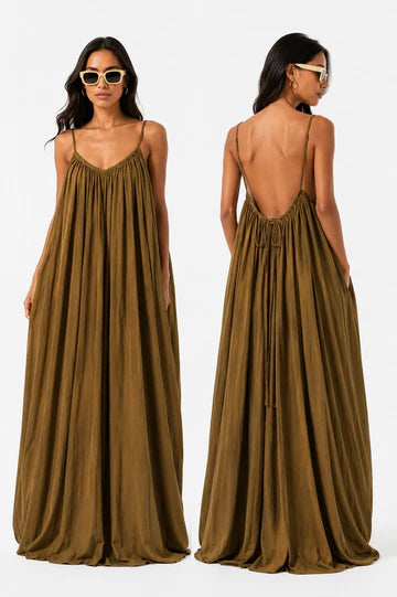 Back Flow Maxi - Brown