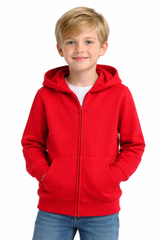 Kid Zipper Hoodie – Red