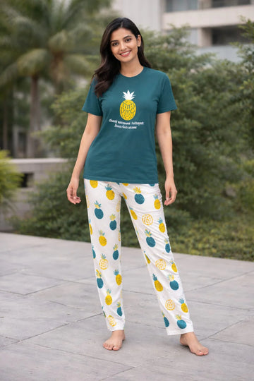 Pineapple Printed Nightwear