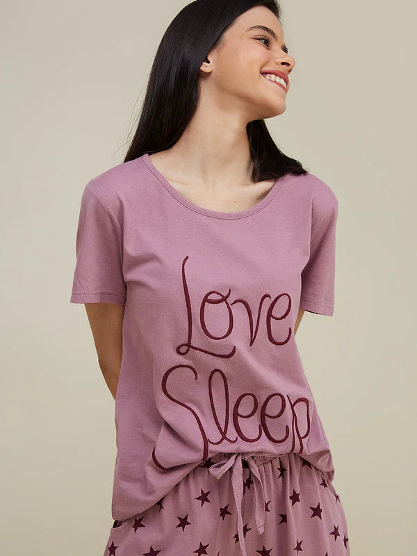 Love Sleep Printed Nightwear