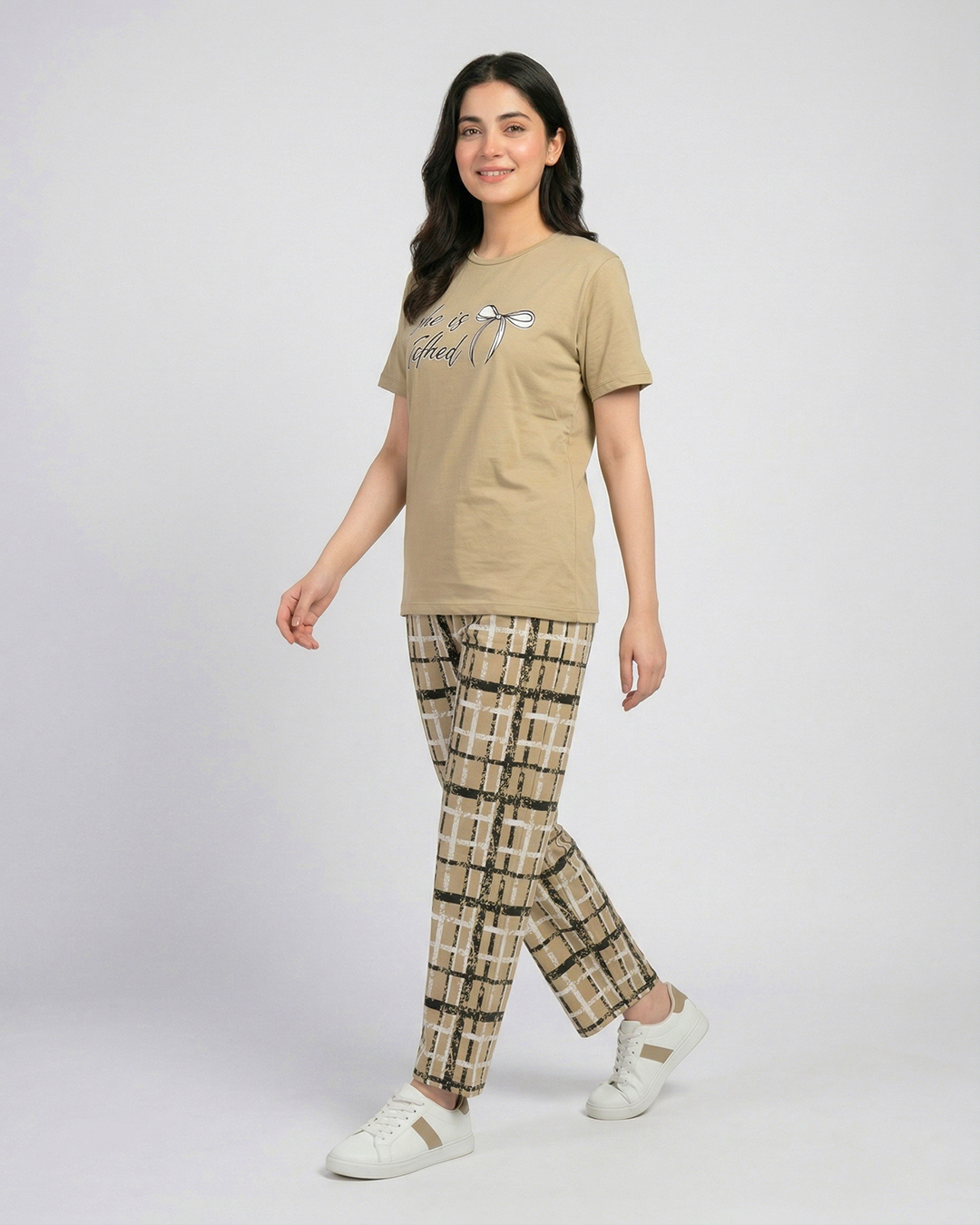 She is Cothed Printed Nightwear