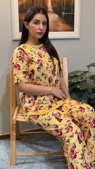 GOLDEN BLOOM FLORAL NIGHTWEAR