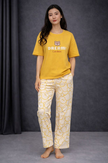 Dream Bear Printed Nightwear
