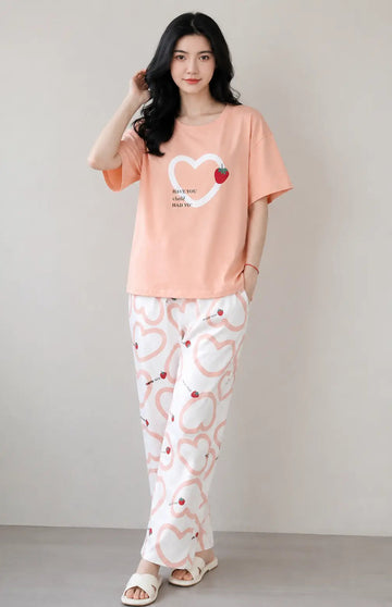 Dreamy Peach Nightwear
