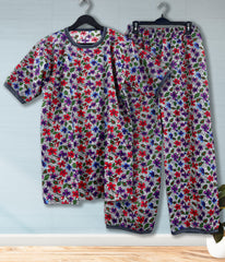 GRAY MULTI FLORAL NIGHTWEAR