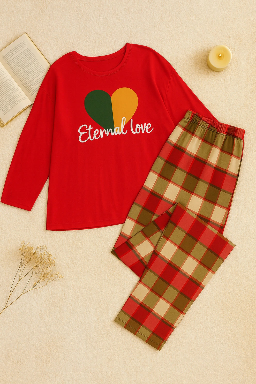 RED ETERNAL LOVE NIGHTWEAR