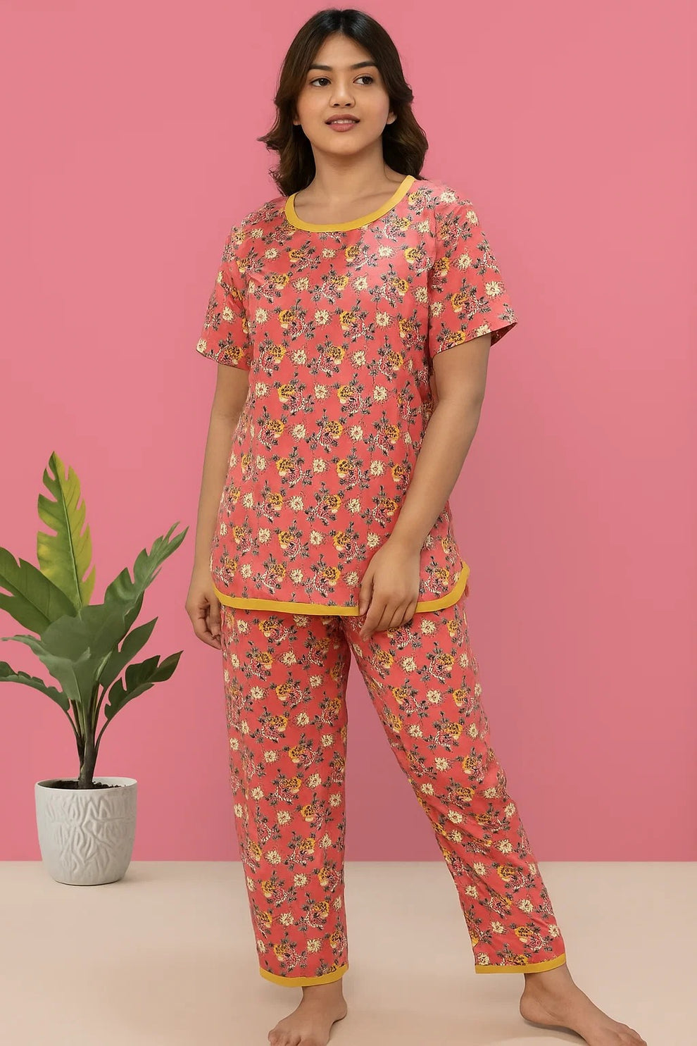 SUMMER BLUSH FLORAL NIGHTWEAR