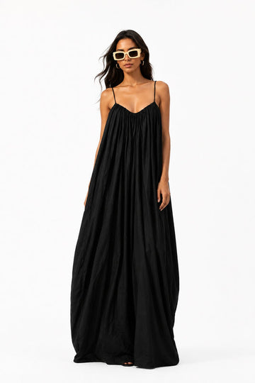 Black Flowy Maxi Dress