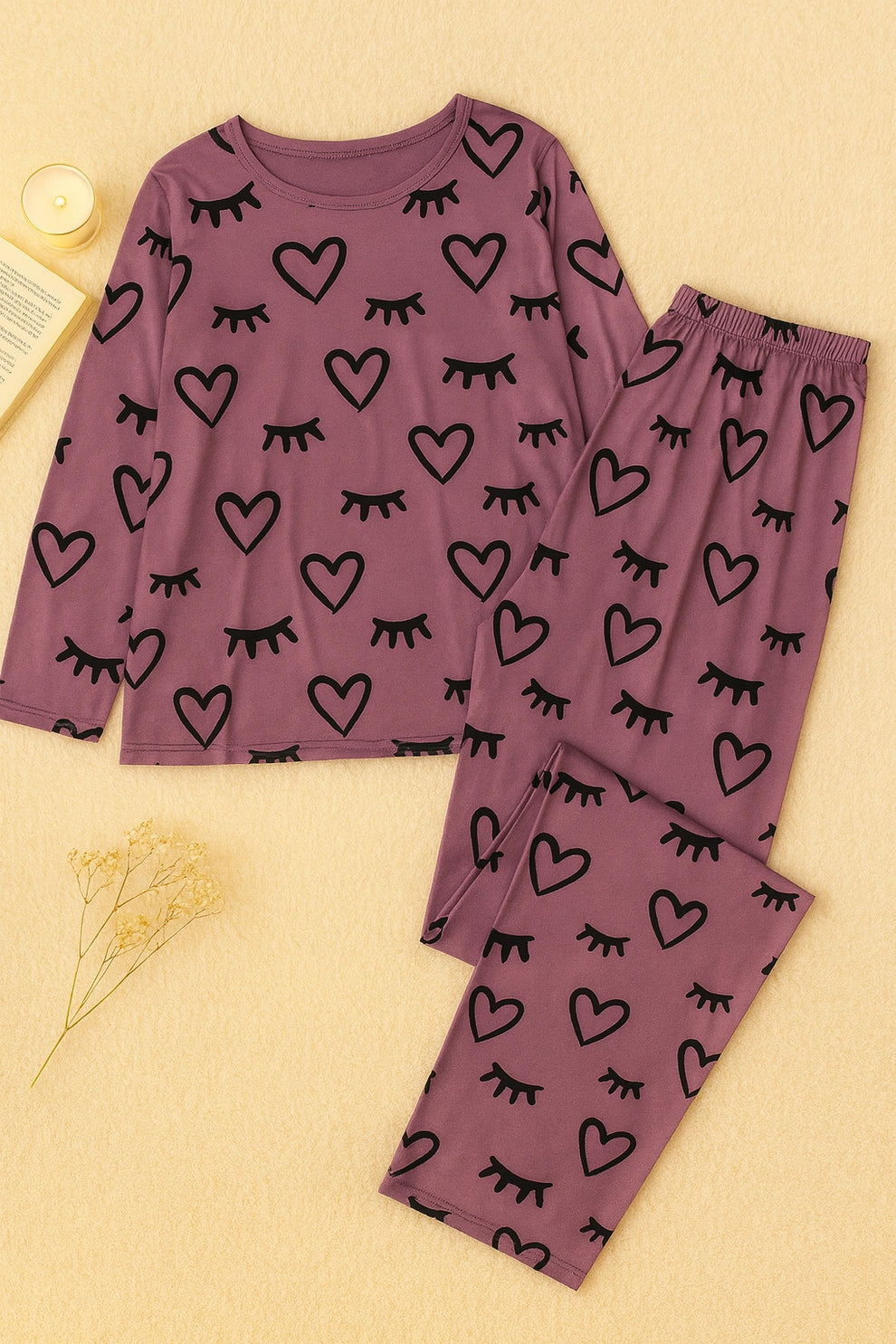 PURPLE SLEEPY LOVE NIGHTWEAR