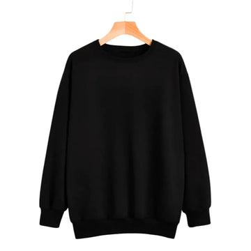 Black Basic Sweat Shirt
