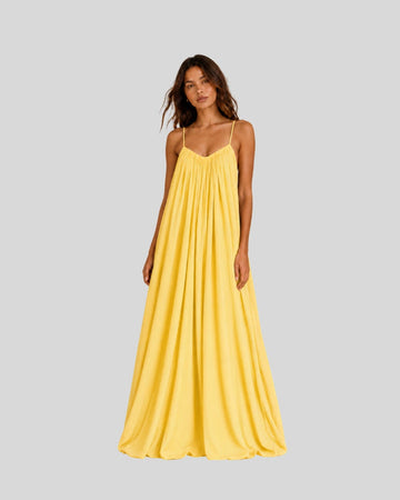 Yellow Flowy Maxi Dress