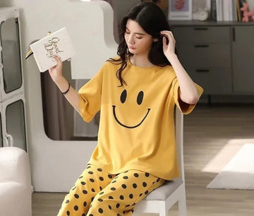 YELLOW SMILE NIGHTWEAR