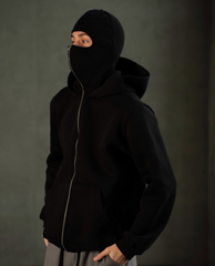 Black Ninja Zipper Hoodie